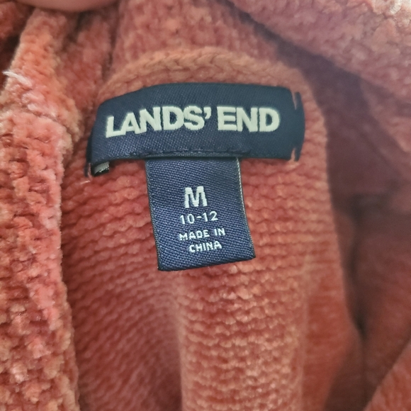 LANDS ENDS Girls Medium 10/12 pink turtleneck sweater dress - Picture 9 of 9